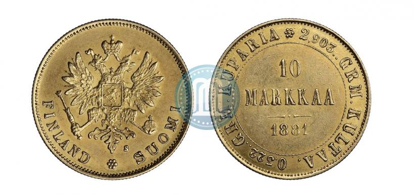Фото 10 марок 1881 года S 