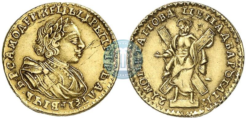 Фото 2 рубля 1721 года  