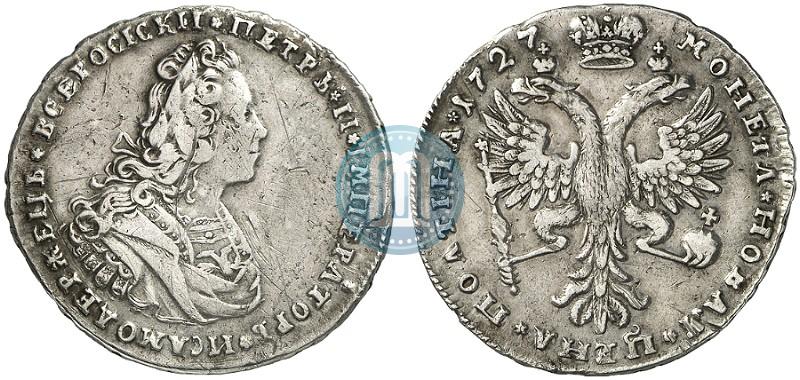 Picture Poltina 1727 year  "Moscow type"