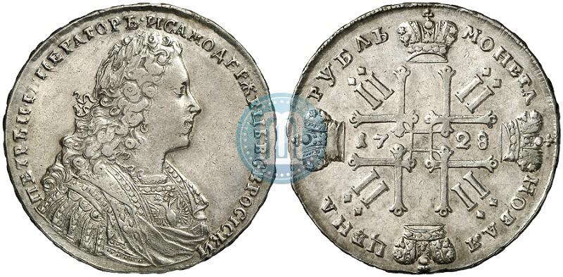 Фото 1 рубль 1728 года  "Тип 1728"