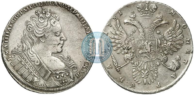 Picture 1 rouble 1731 year  