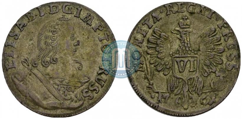 Picture 6 groszy 1761 year  