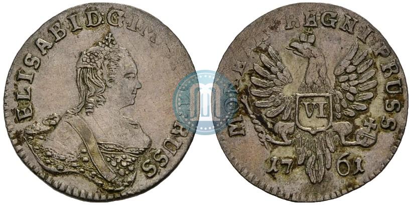 Picture 6 groszy 1761 year  
