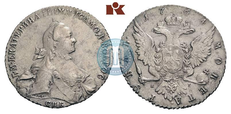 Picture 1 rouble 1764 year СПБ-ЯI 
