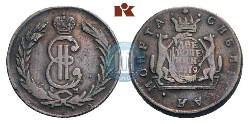 Фото 2 копейки 1779 года КМ 