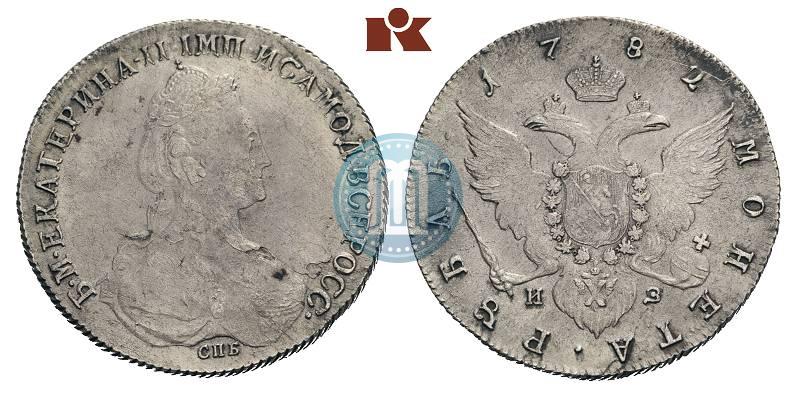 Picture 1 rouble 1782 year СПБ-ИЗ 