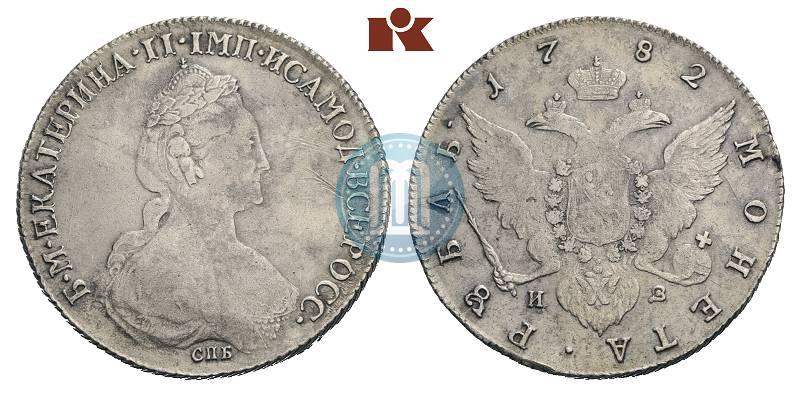 Picture 1 rouble 1782 year СПБ-ИЗ 