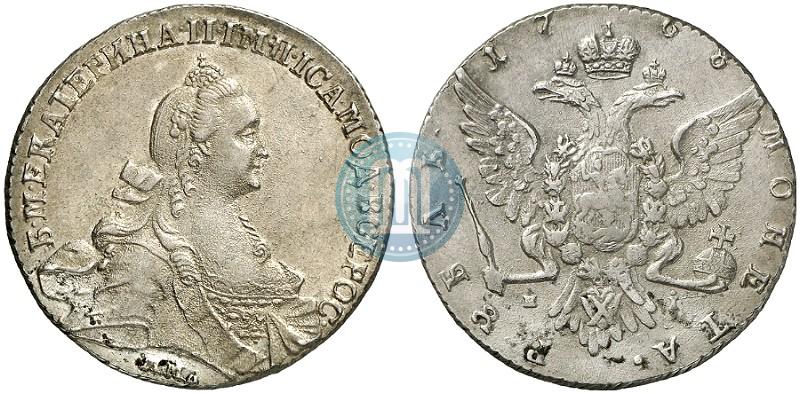 Фото 1 рубль 1768 года ММД-EI 