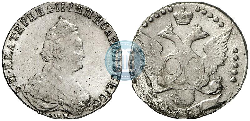 Фото 20 копеек 1787 года СПБ 