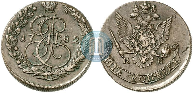 Picture 5 kopecks 1782 year КМ 