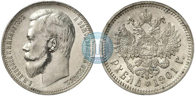 Picture 1 rouble 1901 year (ФЗ) 