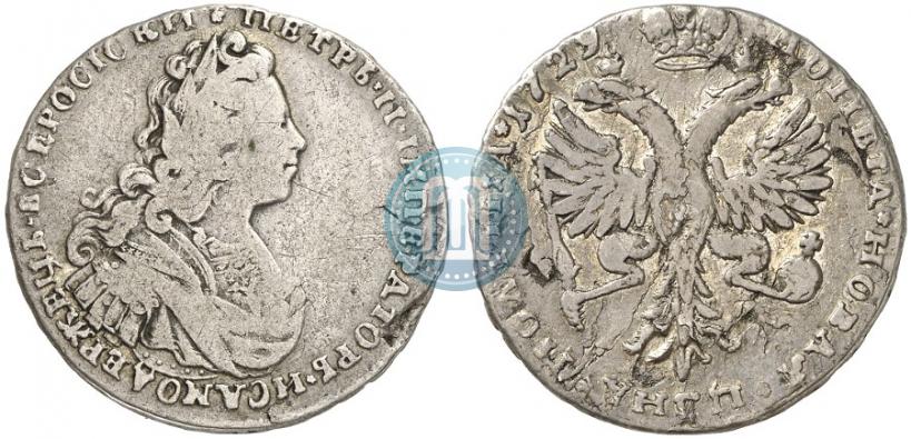 Фото Полтина 1729 года  
