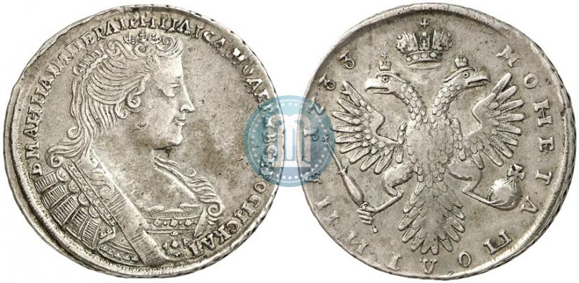 Фото Полтина 1733 года  