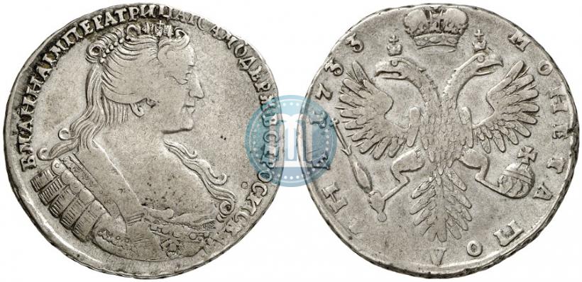 Picture Poltina 1733 year  