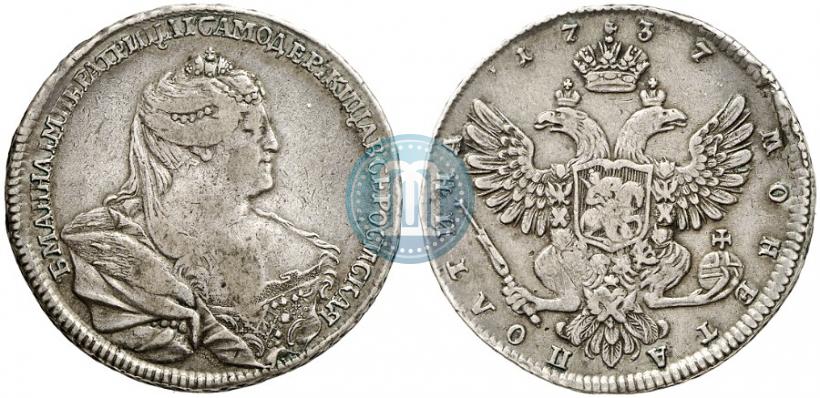 Фото Полтина 1737 года  "Московский тип"