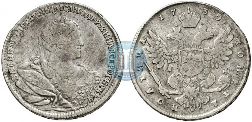 Picture Poltina 1739 year  "Moscow type"
