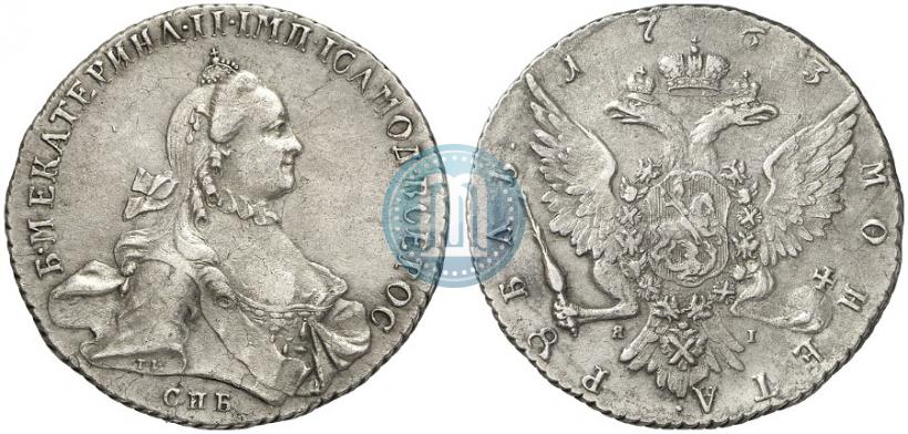 Picture 1 rouble 1763 year СПБ-ЯI 