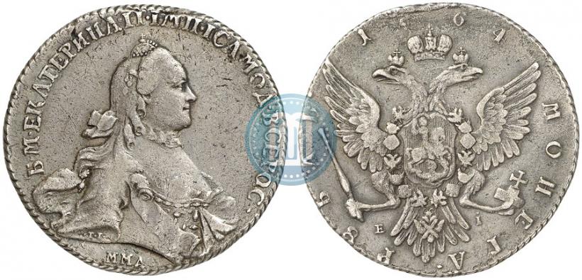 Фото 1 рубль 1764 года ММД-EI 