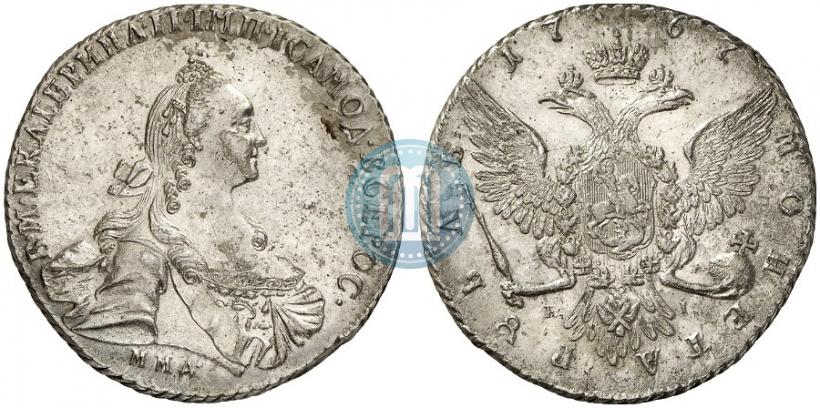 Picture 1 rouble 1767 year ММД-EI 