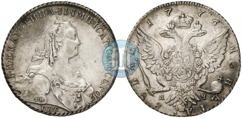 Picture 1 rouble 1776 year СПБ-ЯЧ 