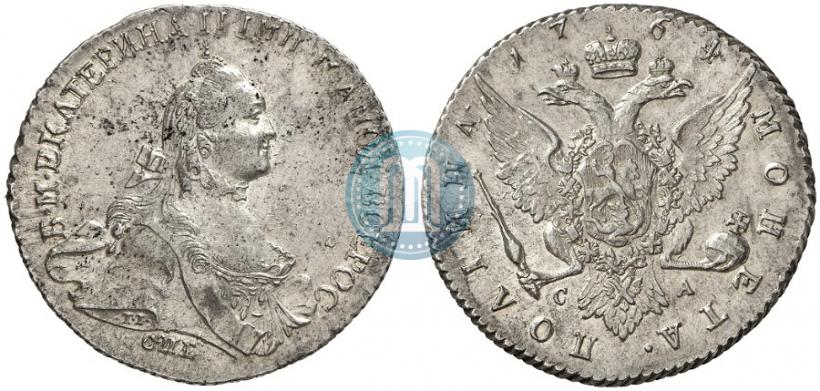 Фото Полтина 1764 года СПБ-СА 