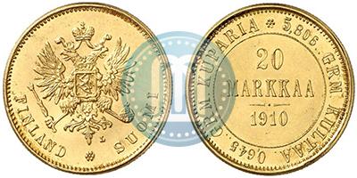 Picture 20 markkaa 1910 year L 