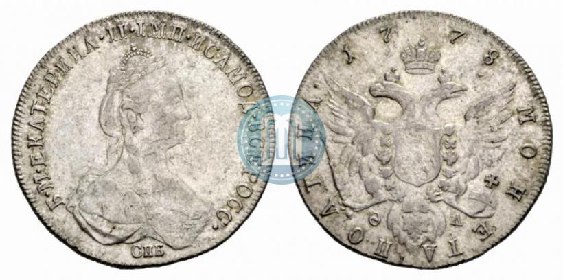 Фото Полтина 1778 года СПБ-ФЛ 