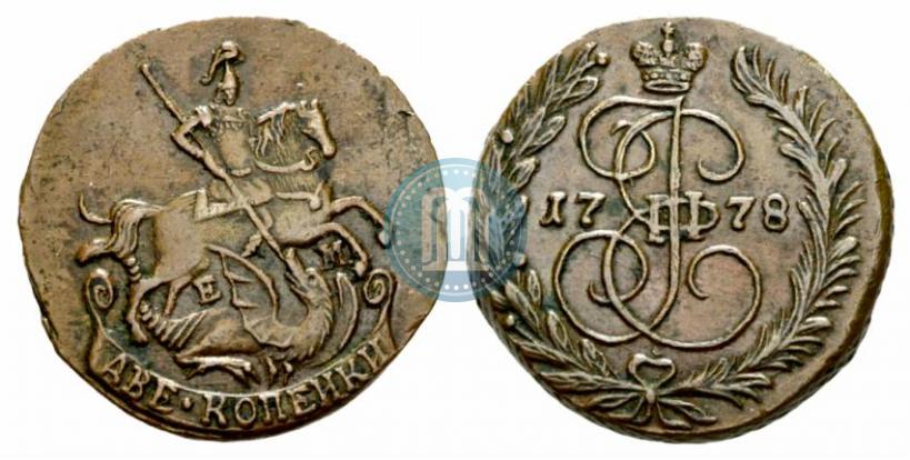 Picture 2 kopecks 1778 year ЕМ 