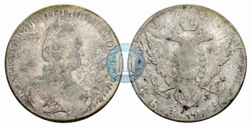 Picture 1 rouble 1780 year СПБ-ИЗ 