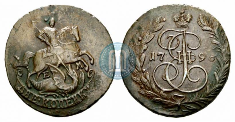 Picture 2 kopecks 1796 year ЕМ 