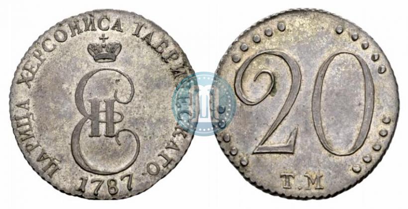Picture 20 kopecks 1787 year ТМ 