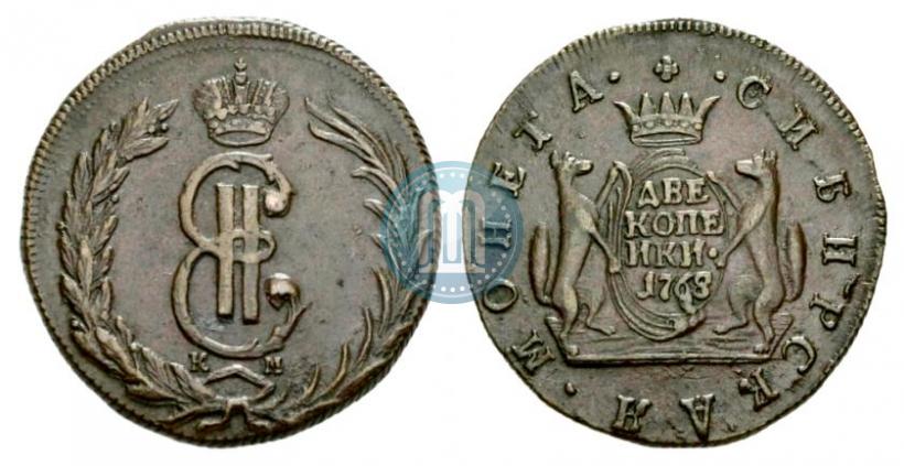 Picture 2 kopecks 1768 year КМ 