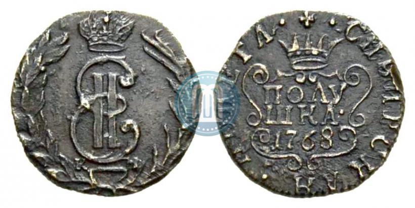 Фото Полушка 1768 года КМ 