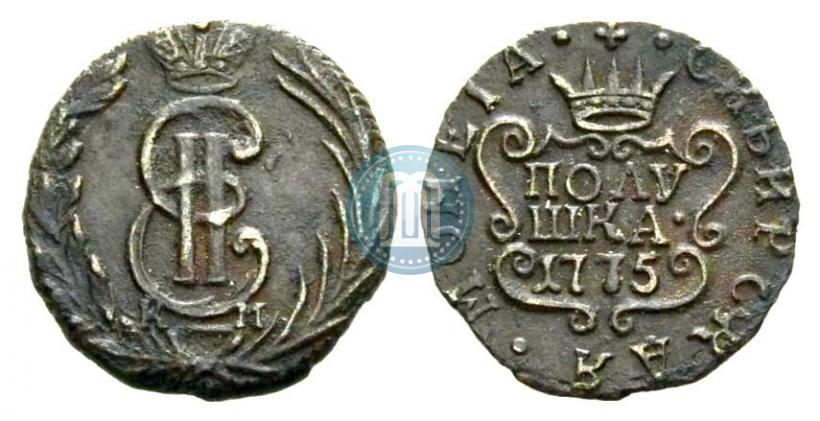 Фото Полушка 1775 года КМ 