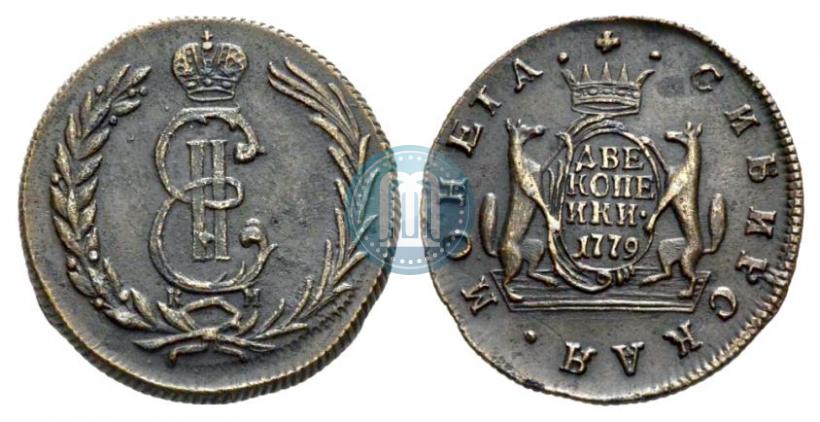 Picture 2 kopecks 1779 year КМ 