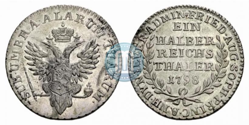 Фото Ein halber reichsthaler 1798 года  "Княжество Йевер"