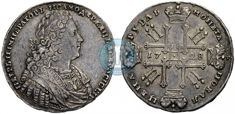 Фото 1 рубль 1728 года  "Тип 1728"