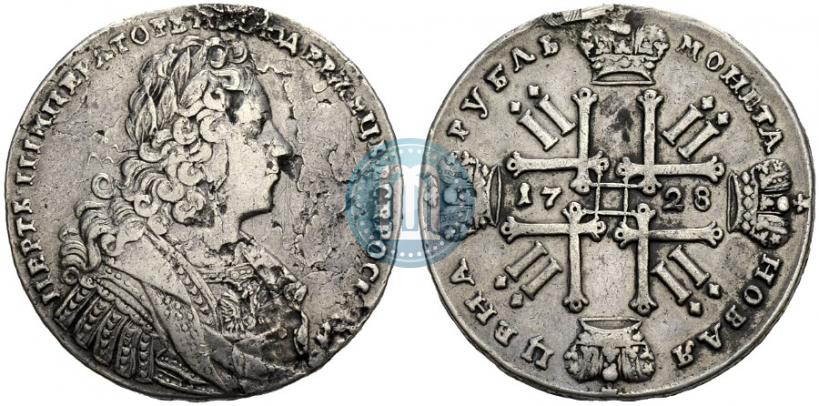 Фото 1 рубль 1728 года  "Тип 1728"