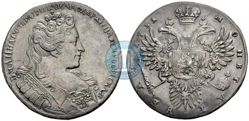 Picture 1 rouble 1731 year  