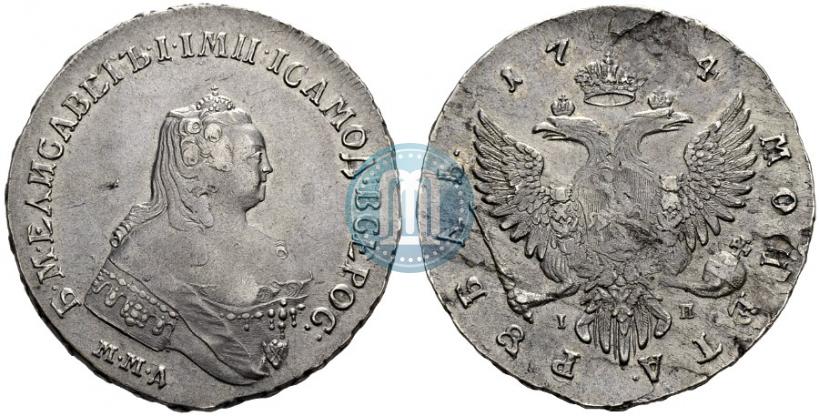 Picture 1 rouble 1754 year ММД-IП 