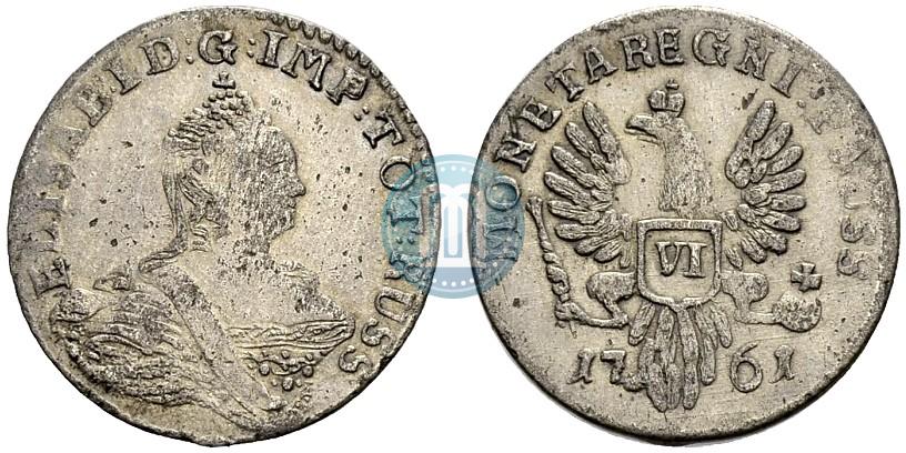 Picture 6 groszy 1761 year  