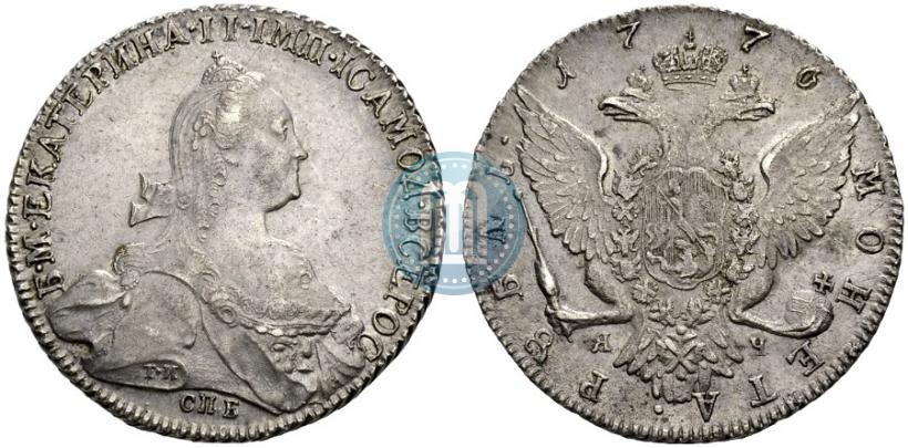 Picture 1 rouble 1776 year СПБ-ЯЧ 