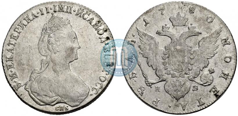 Picture 1 rouble 1780 year СПБ-ИЗ 