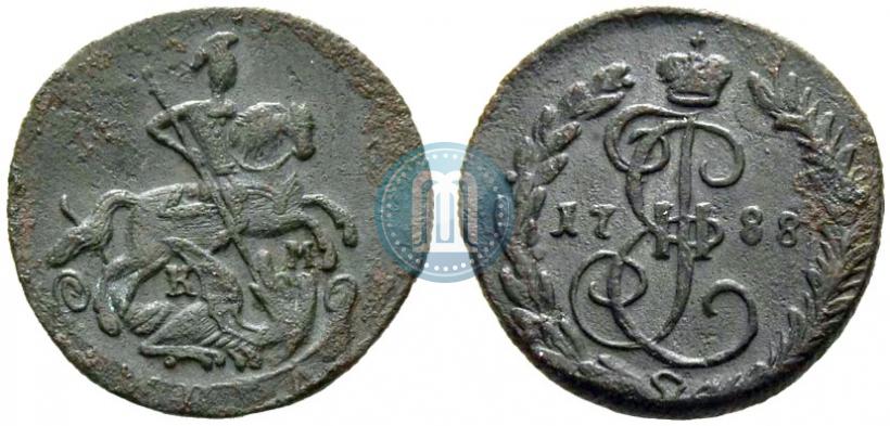 Фото Денга 1788 года КМ 