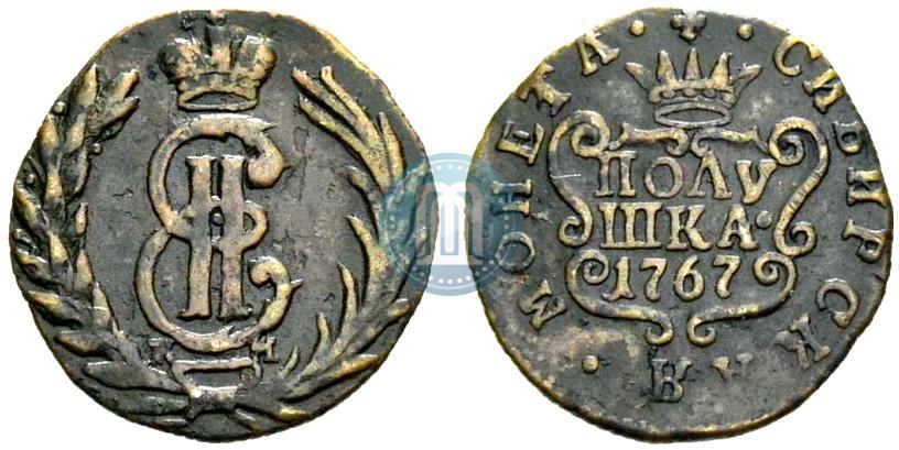 Фото Полушка 1767 года КМ 