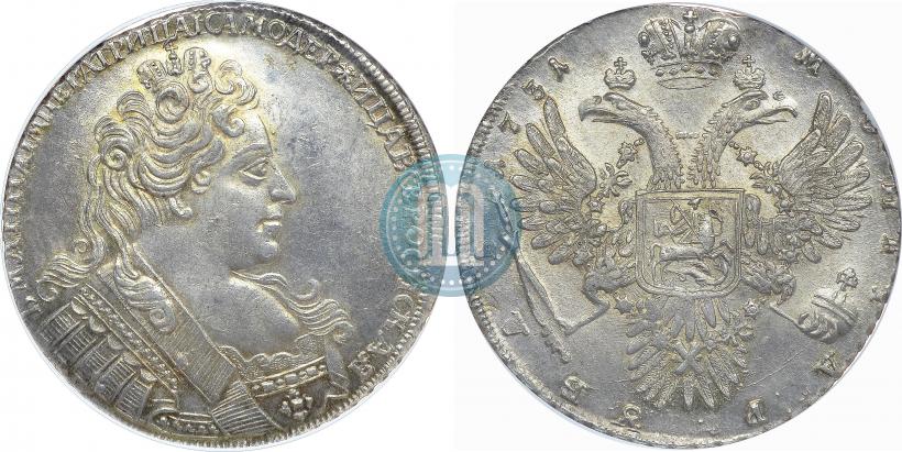 Фото 1 рубль 1731 года  