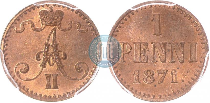 Фото 1 пенни 1871 года  