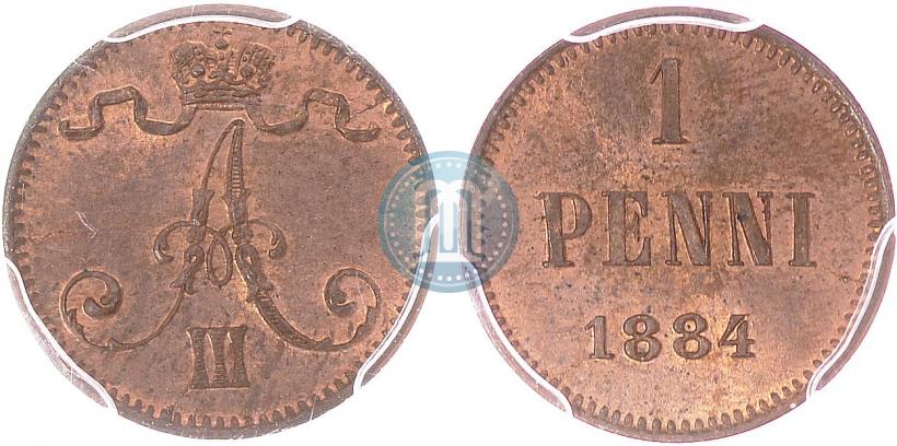 Picture 1 penni 1884 year  