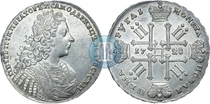 Фото 1 рубль 1728 года  "Тип 1728"