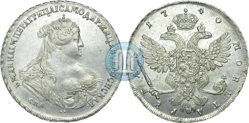 Picture 1 rouble 1740 year СПБ "Petersburg type"